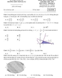 Đề thi học kì 2 môn Toán lớp 12 năm 2020-2021 có đáp án - Trường THPT Ngô Gia Tự, Đắk Lắk