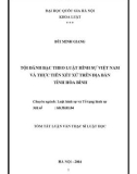 Tóm tắt luận văn Thạc sĩ Luật học: Tội đánh bạc theo Luật hình sự Việt Nam và thực tiễn xét xử trên địa bàn tỉnh Hòa Bình