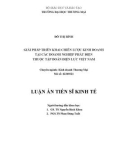 Luận án Tiến sĩ Kinh tế: Giải pháp triển khai chiến lược kinh doanh tại các doanh nghiệp phát điện thuộc tập đoàn điện lực Việt Nam