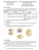 Đề thi học sinh giỏi môn Sinh học lớp 9 năm 2021-2022 có đáp án - Phòng GD&ĐT Châu Đức