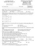Đề kiểm tra 1 tiết bài số 1 môn Vật lí lớp10 năm 2017-2018 - THPT Ngô Gia Tự - Mã đề 013