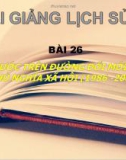 Bài giảng Lịch sử 12 bài 26:  Đất nước trên đường đổi mới đi lên chủ nghĩa xã hội (1986 - 2000)