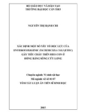 Tóm tắt Luận án Tiến sĩ Sinh học: Xác định một số yếu tố độc lực của enterotoxigenic Escherichia coli (ETEC) gây tiêu chảy trên heo con ở Đồng bằng sông Cửu Long