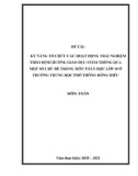 Sáng kiến kinh nghiệm THPT: Kỹ năng tổ chức các hoạt động trải nghiệm theo định hướng giáo dục STEM thông qua một số chủ đề trong chương trình môn Toán học lớp 10 ở Trường THPT Đông Hiếu