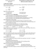 Đề cương ôn tập học kì 1 môn Vật lí nâng cao lớp 11 năm 2022-2023 - Trường THPT Đông Hà