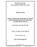 Luận văn: Nghiên cứu mối quan hệ giữa mòn và tuổi bền của dao gắn mảnh PCBN theo chế độ cắt khi tiện thép 9XC qua tôi