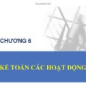 Bài giảng Kế toán hành chính sự nghiệp - Chương 6: Kế toán các hoạt động