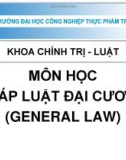 Bài giảng Pháp luật đại cương: Chương 1 - TS. Nguyễn Nam Hà