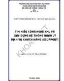 Luận văn tốt nghiệp: Tìm hiểu công nghệ XML và xây dựng hệ thống quản lí dịch vụ khách hàng ESUPPOR