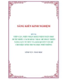 Sáng kiến kinh nghiệm THPT: Tiếp cận, nhìn nhận khái niệm toán học dưới nhiều cách khác nhau để phát triển năng lực tư duy và giải quyết vấn đề cho học sinh trung học phổ thông