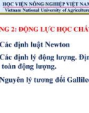 Bài giảng Vật lý đại cương A: Chương 2 - Lê Văn Dũng