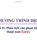 Bài giảng Chương trình dịch: Bài 11 - Trương Xuân Nam