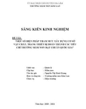 Sáng kiến kinh nghiệm Mầm non: Một số biện pháp tham mưu xây dựng cơ sở vật chất - trang thiết bị hoàn thành các tiêu chí trường mầm non đạt chuẩn Quốc gia