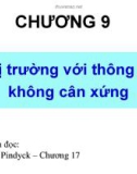 Bài giảng Chương 9: Thị trường với thông tin không cân xứng