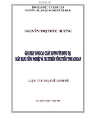 Luận văn Thạc sĩ Kinh tế: Giải pháp nâng cao chất lượng tín dụng tại Ngân hàng Nông nghiệp và Phát triển Nông thôn tỉnh Long An