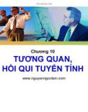 Bài giảng Nguyên lý thống kê: Chương 10 - Nguyễn Ngọc Lam (2017)