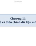 Bài giảng Hệ quản trị cơ sở dữ liệu - Chương 11: Thiết kế và điều chỉnh dữ liệu mức vật lý