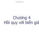 Bài giảng Kinh tế lượng: Chương 4: Hồi quy với biến giả (24Tr)