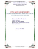 Sáng kiến kinh nghiệm Mầm non: Một số biện pháp giúp trẻ 24-36 tháng phát triển vốn từ qua hoạt động nhận biết