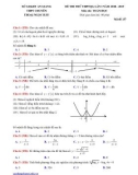 Đề thi thử THPTQG môn Toán lần 1 năm 2019 - THPT Chuyên Thoại Ngọc Hầu, An Giang