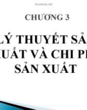 Bài giảng Kinh tế vi mô: Chương 3 - Hồ Hữu Trí