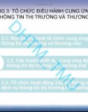 Bài giảng Quản trị các tổ chức dịch vụ thông tin thị trường và thương mại: Chương 3 - ĐH Thương mại