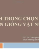 Bài giảng CNSH trong chọn và nhân giống vật nuôi