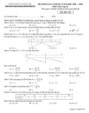 Đề kiểm tra cuối học kì 1 môn Toán lớp 12 năm 2021-2022 có đáp án - Trường THPT Phan Đình Phùng (Mã đề 121)