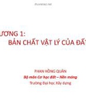 Bài giảng Cơ học đất - Phan Hồng Quân