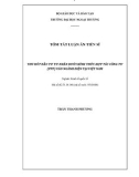 Tóm tắt luận án Tiến sĩ Kinh tế quốc tế: Thu hút đầu tư tư nhân dưới hình thức hợp tác công tư (PPP) vào ngành điện tại Việt Nam