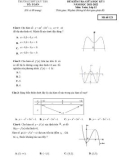 Đề kiểm tra giữa học kì 1 môn Toán lớp 12 năm 2021-2022 có đáp án - Trường THPT Duy Tân