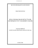 Luận án tiến sĩ Lịch sử: Đảng lãnh đạo tranh thủ sự ủng hộ, giúp đỡ quốc tế từ năm 1945 đến năm 1954