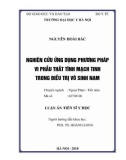 Luận án tiến sĩ Y học: Nghiên cứu ứng dụng phương pháp vi phẫu thắt giãn tĩnh mạch tinh trong điều trị vô sinh nam