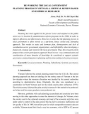 Re-working the local government planning process in Vietnam: A critical review based on empirical research