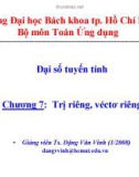 Bài giảng Đại số tuyến tính: Chương 7 - TS. Đặng Văn Vinh