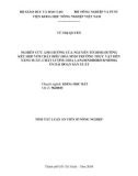 Tóm tắt Luận án tiến sĩ Nông nghiệp: Ảnh hưởng của 3 nguyên tố dinh dưỡng (P, Ca, B) và 3 chất điều hòa sinh trưởng thực vật (Cyt, Ntp, AbA) đến quá trình sinh trưởng và ra hoa của lan Dendrobium Sonia 9 và 12 tháng tuổi ở giai đoạn sản xuất