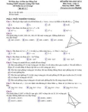 Đề thi học kì 2 môn Toán lớp 11 năm 2022-2023 có đáp án - Trường THPT chuyên Lương Thế Vinh, Đồng Nai