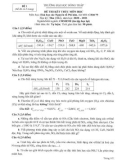 Đề thi kết thúc học phần học kì 1 môn Hóa học các nguyên tố phi kim năm 2020-2021 có đáp án - Trường ĐH Đồng Tháp
