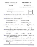 Đề thi giữa học kì 1 môn Toán lớp 12 năm 2022-2023 có đáp án - Trường THPT Bình Chiểu – TP HCM