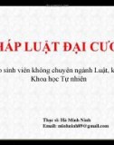 Bài giảng Pháp luật đại cương: Bài 7a - ThS. Hà Minh Ninh