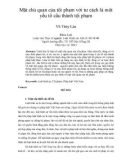 Tóm tắt Luận văn Thạc sĩ Luật học: Mặt chủ quan của tội phạm với tư cách là một yếu tố cấu thành tội phạm