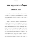 Kim Ngọc 1917- Giống cà chua ăn tươi