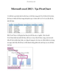 Microsoft excel 2013 : Tạo PivotChart