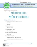 Hệ thống công thức mô hình hóa môi trường