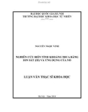 Tóm tắt luận văn Thạc sĩ Khoa học: Nghiên cứu biến tính khoáng Mica bằng ion sắt (III) và ứng dụng của nó