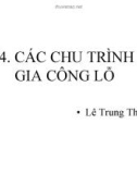 Bài giảng CNC: Chương 14 - ThS. Lê Trung Thực