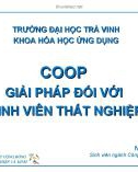 Bài thuyết trình: Coop – giải pháp đối với vấn nạn sinh viên thất nghiệp