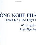 Bài thuyết trình nhóm: Công nghệ phần mềm thiết kế giao diện người dùng