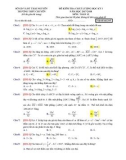 Đề thi học kì 1 môn Toán 12 năm 2017- 2018 có đáp án - Trường THPT chuyên Thái Nguyên - Mã đề 295