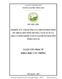 Luận văn Thạc sĩ Khoa học cây trồng: Nghiên cứu ảnh hưởng của một số biện pháp kỹ thuật đến sinh trưởng, năng suất và chất lượng giống cam V2 tại huyện Bảo Yên – tỉnh Lào cai